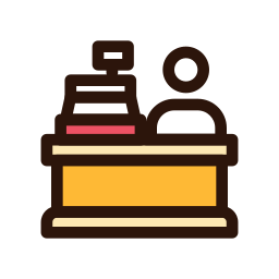 Checkout counter icon