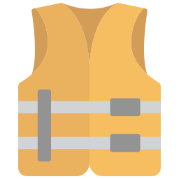 Safety jacket icon