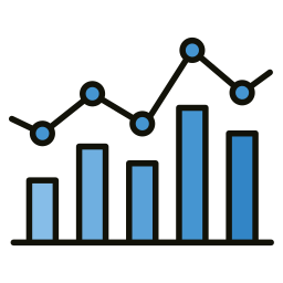 gráfico de barras Ícone