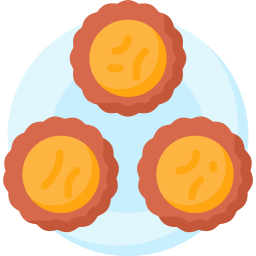 tarta de huevo icono