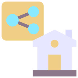 logement partagé Icône