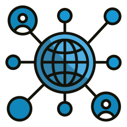 sociaal netwerk icoon