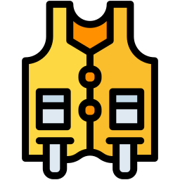 Fishing vest icon