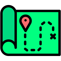 Treasure map icon