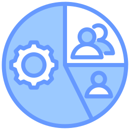 segmentación icono