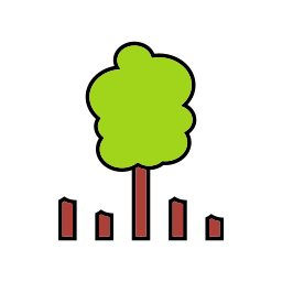 deforestazione icona