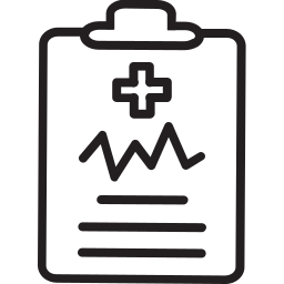Medical report file icon