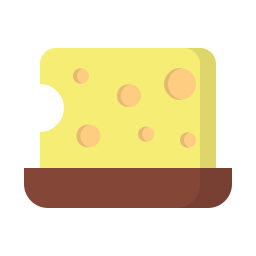 fetta di formaggio icona