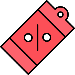 etiqueta de venta icono