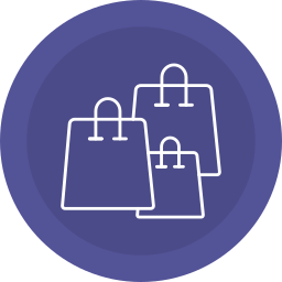 Shopping bags icon