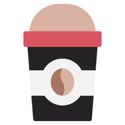 café para llevar icono