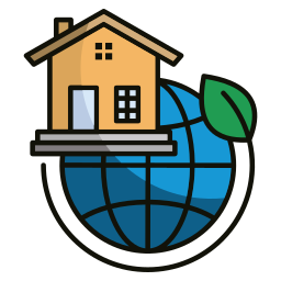 Sustainable home icon