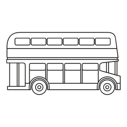 Декер автобус иконка
