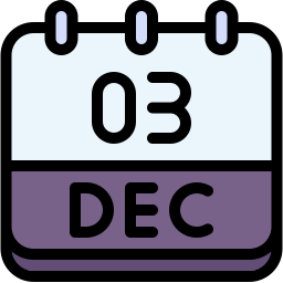 3 de diciembre icono