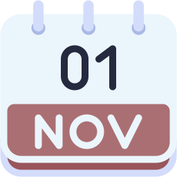 01 de noviembre icono