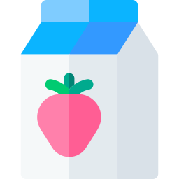 Strawberry milk icon