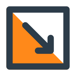 Down right arrow icon