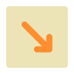 Down right arrow icon