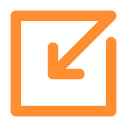 Down left arrow icon