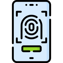 scanner d'empreintes digitales Icône