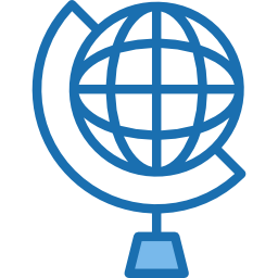 Earth globe icon