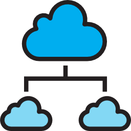 Cloud network icon