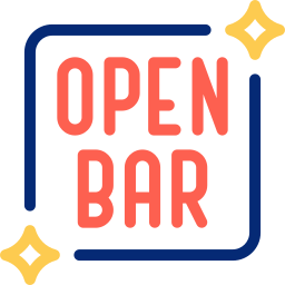 otwarty bar ikona