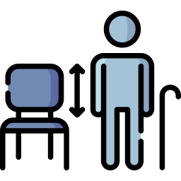 ejercicios en silla icono