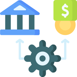 Bank system icon