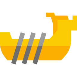 Dragon boat racing icon