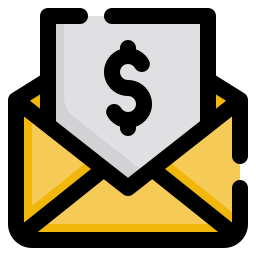 Salary envelope icon
