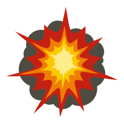explosión icono