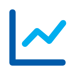 Line graph icon