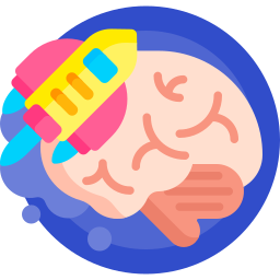 Brain work icon