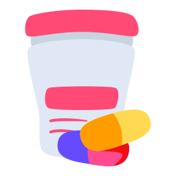 Capsule bottle icon