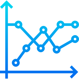 Line graph icon