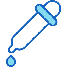 pipette à couleurs Icône