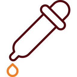 pipette à couleurs Icône