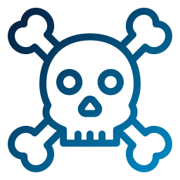 Skull and bones icon