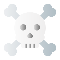 Skull and bones icon