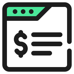 Financial web icon