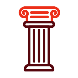 piliers grecs Icône