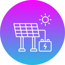 energía solar icono