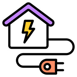 dom elektryczny ikona