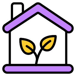 Eco house icon