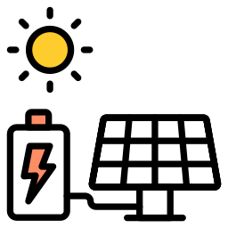 energía solar icono