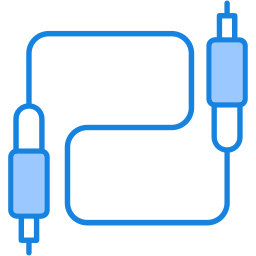 conexión por medio de cables icono