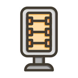 Carbon heater icon