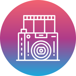 macchina fotografica a pellicola icona