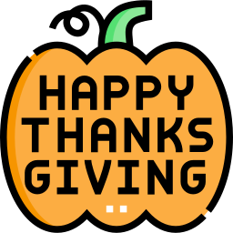 vrolijke thanksgiving icoon